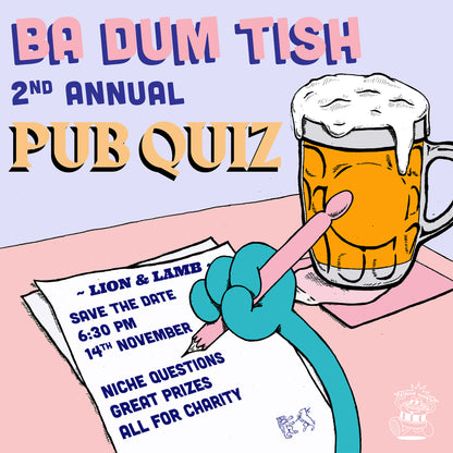 Ba Dum Tish Charity Pub Quiz @ Lion & Lamb