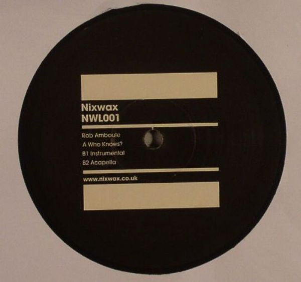 Rob Amboule – Who Knows? [NWL001]